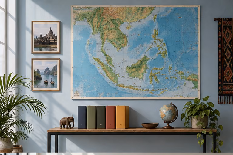 Regional map and folders for multilingual content planning